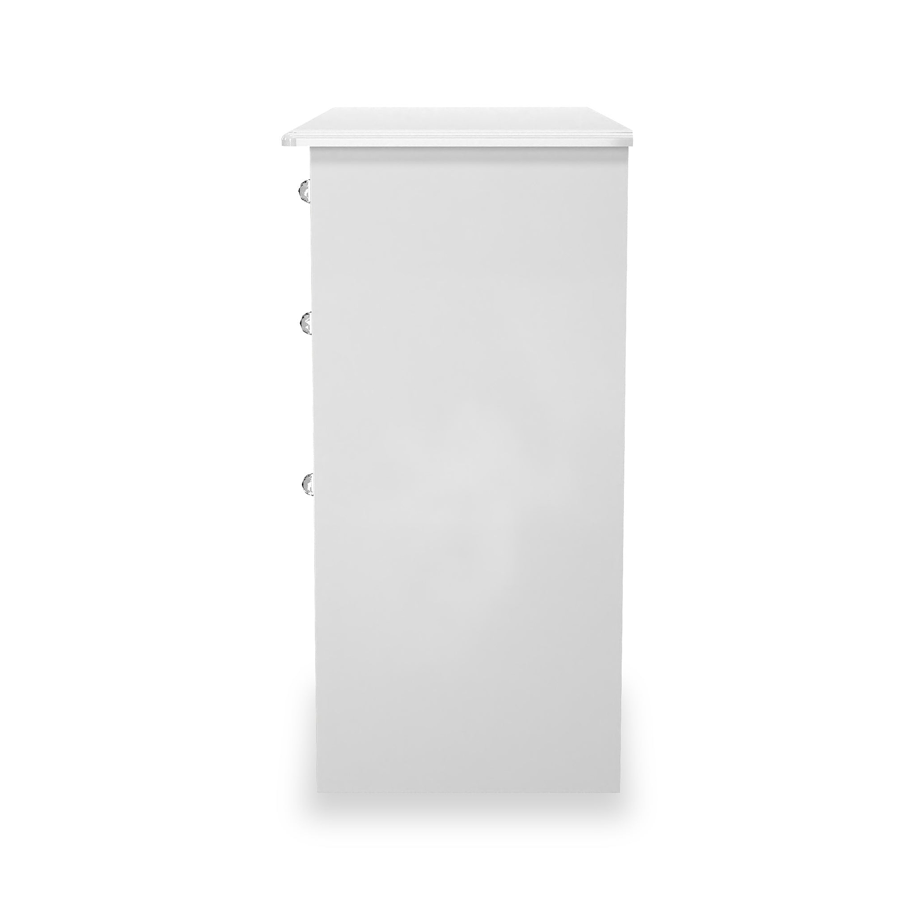 Kinsley White Gloss 3 Drawer Dressing Table from Roseland Furniture