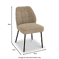 Garcia Textured Dining Chair dimensions