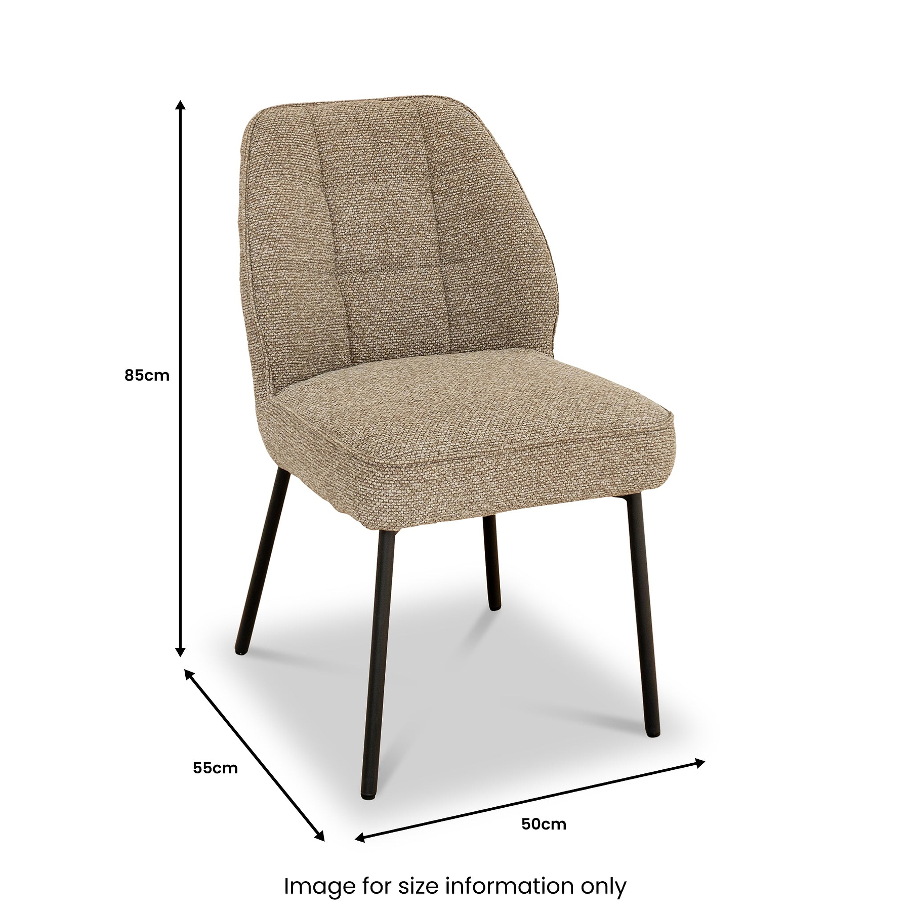 Garcia Textured Dining Chair dimensions