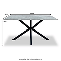 Camber 150cm Dining Table from Roseland Furniture