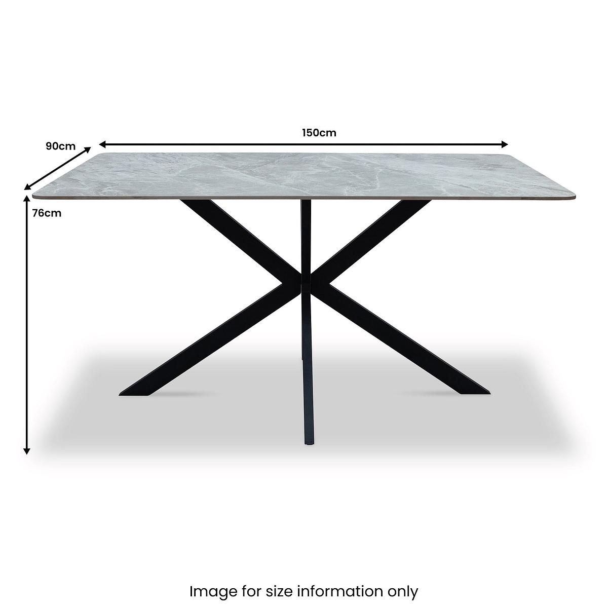 Camber 150cm Dining Table from Roseland Furniture