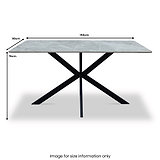 Camber 150cm Dining Table from Roseland Furniture