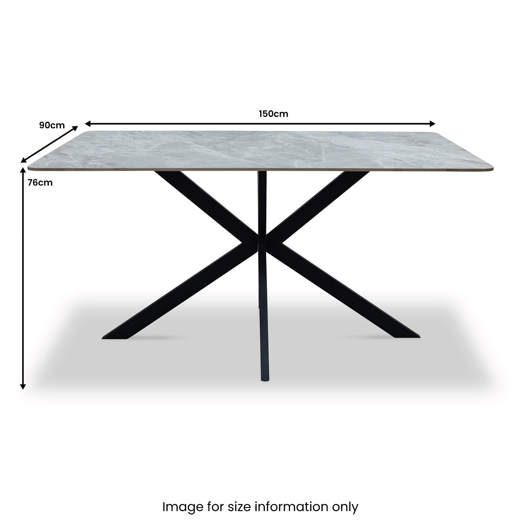 Camber 150cm Dining Table from Roseland Furniture