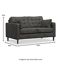 Barclay 2 Seater Sofa Graphite from Roseland Furniture