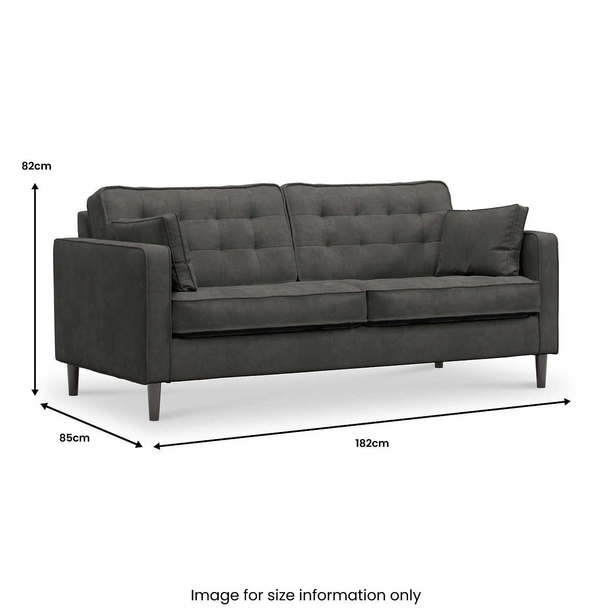 Barclay 3 Seater Sofa Graphite Life1 from Roseland Furniture
