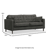 Barclay 3 Seater Sofa Graphite Life1 from Roseland Furniture