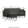 Barclay Reversible Chaise Graphite Dims from Roseland Furniture