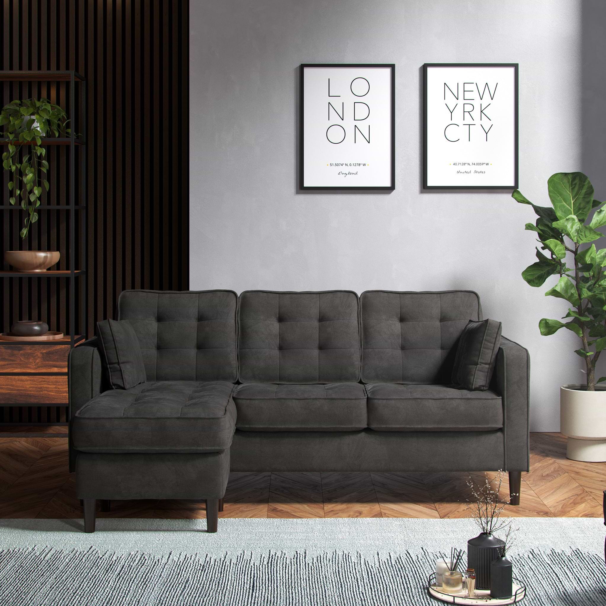Barclay Reversible Chaise Graphite Dims from Roseland Furniture