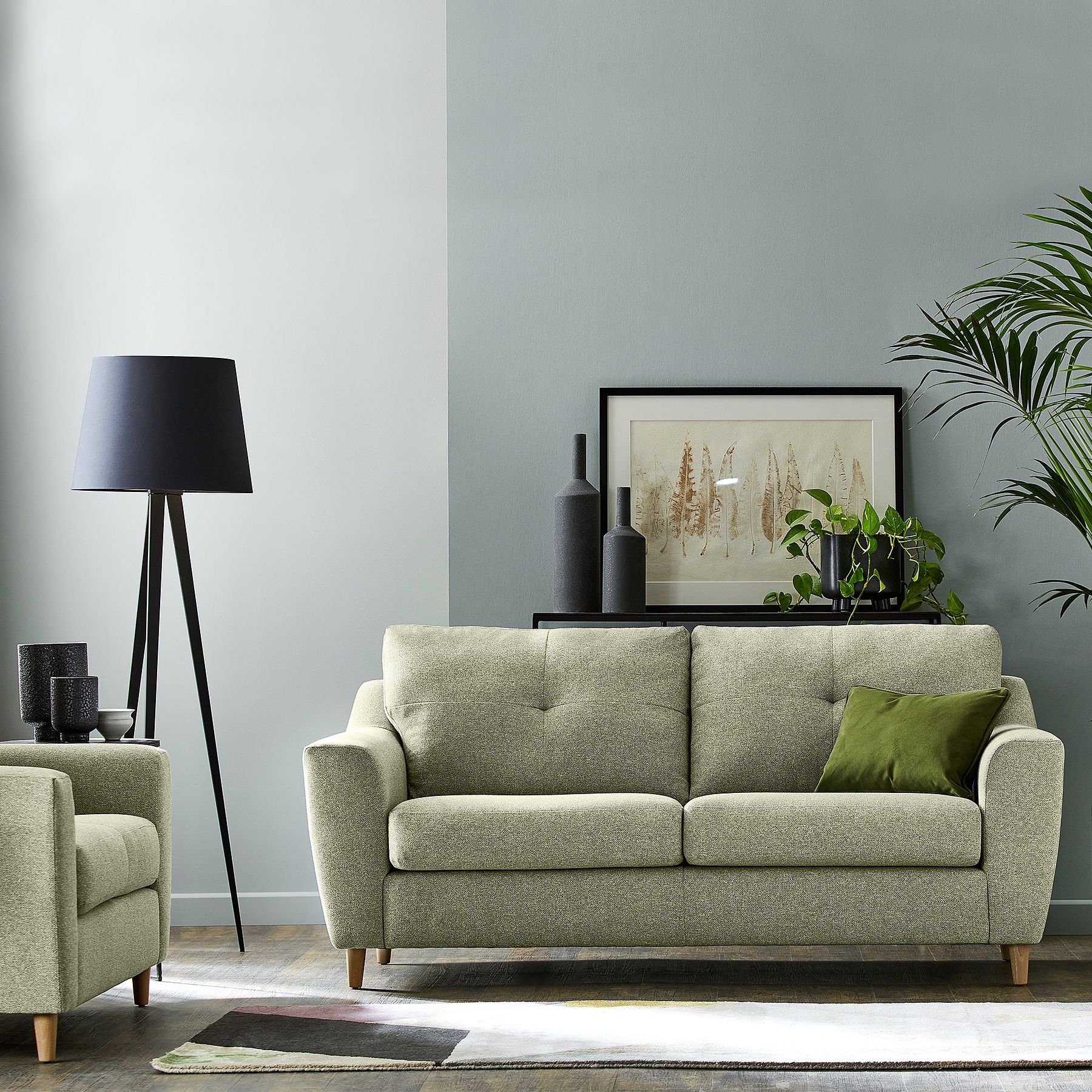 Justin Sage 3 Seater Sofa from Roseland Furniture