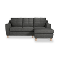 Justin Charcoal Right Hand Chaise Sofa from Roseland Furniture