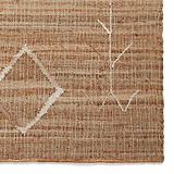 Karin Natural Diamond Patterned Jute Rug