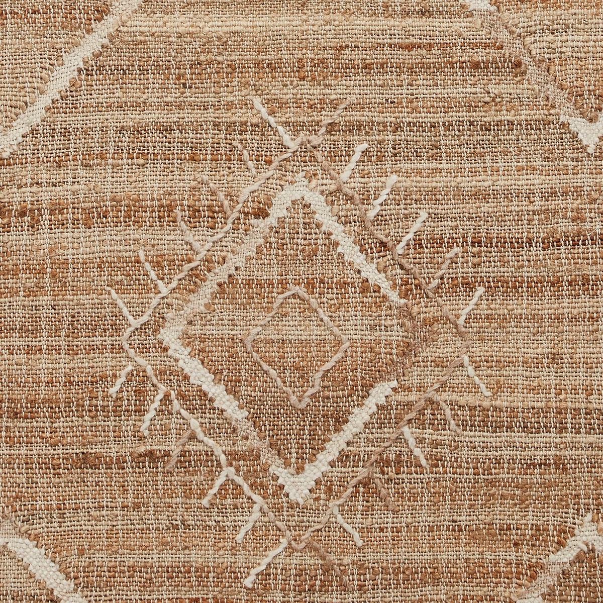 Karin Natural Diamond Patterned Jute Rug