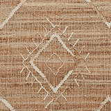 Karin Natural Diamond Patterned Jute Rug