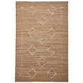 Karin Natural Diamond Patterned Jute Rug from Roseland Furniture