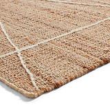 Karin Natural Geometric Jute Rug