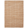 Karin Natural Geometric Jute Rug from Roseland Furniture