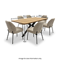 Farlie Oak effect 180cm Dining Table from Roseland Furniture
