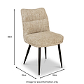 Cole Textured Dining Chair from Roseland Furniture