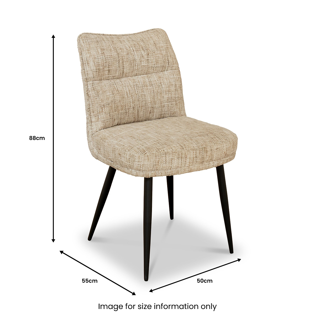Cole Textured Dining Chair from Roseland Furniture