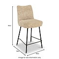 Cole Textured Bar Stool from Roseland Furniture