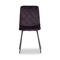 Lois Purple Velvet Quilted Back Dining Chair