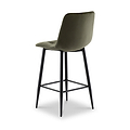 Elin Velvet Bar Stool Green from Roseland Furniture