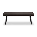 Whitstone Dark Grey Vintage Faux Leather Dining Bench