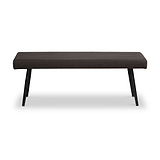 Whitstone Dark Grey Vintage Faux Leather Dining Bench