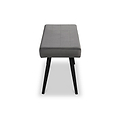 Whitstone Grey Velvet Dining Bench