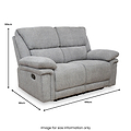 Fernsby 2 Seater Manual Recliner Grey from Roseland Furniture