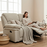 Fernsby 2 Seater Manual Recliner Natural from Roseland Furniture