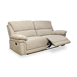 Fernsby 3 Seater Manual Recliner Natural from Roseland Furniture