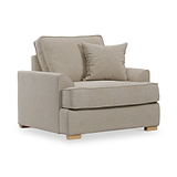 Birchley Soft Chenille Armchair Linen from Roseland Furniture