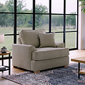 Birchley Soft Chenille Armchair Linen Life1 from Roseland Furniture