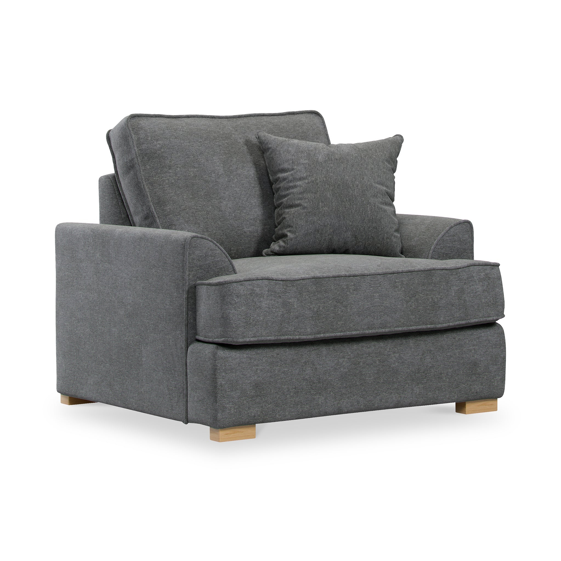 Birchley Soft Chenille Armchair Heather from Roseland Furniture