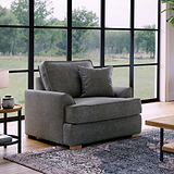 Birchley Soft Chenille Armchair Heather from Roseland Furniture