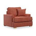 Birchley Soft Chenille Armchair Terra from Roseland Furniture