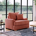 Birchley Soft Chenille Armchair Terra Life1 from Roseland Furniture