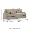Birchley Soft Chenille 3 Seater from Roseland Furniture