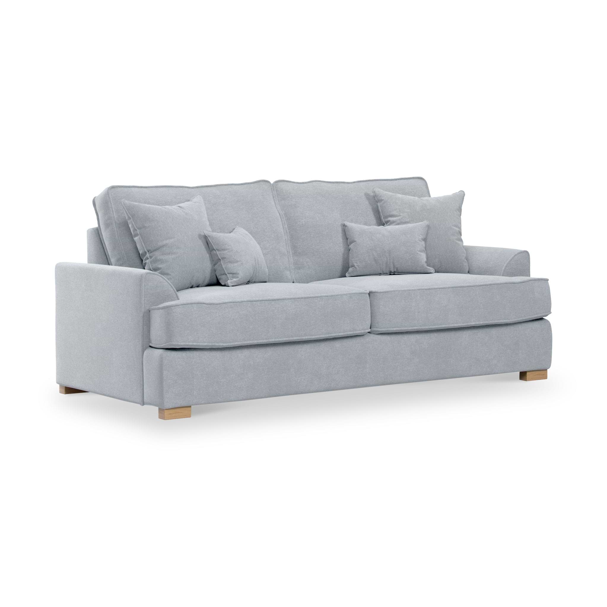 Birchley Soft Chenille 3 Seater Sofa Ice from Roseland Furniture