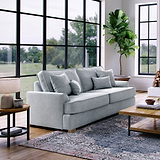 Birchley Soft Chenille 3 Seater Sofa Ice from Roseland Furniture