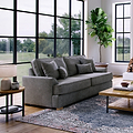 Birchley Soft Chenille 3 Seater Sofa Heather from Roseland Furniture