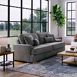 Birchley Soft Chenille 3 Seater Sofa Heather from Roseland Furniture
