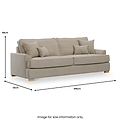Birchley Soft Chenille 4 Seater from Roseland Furniture