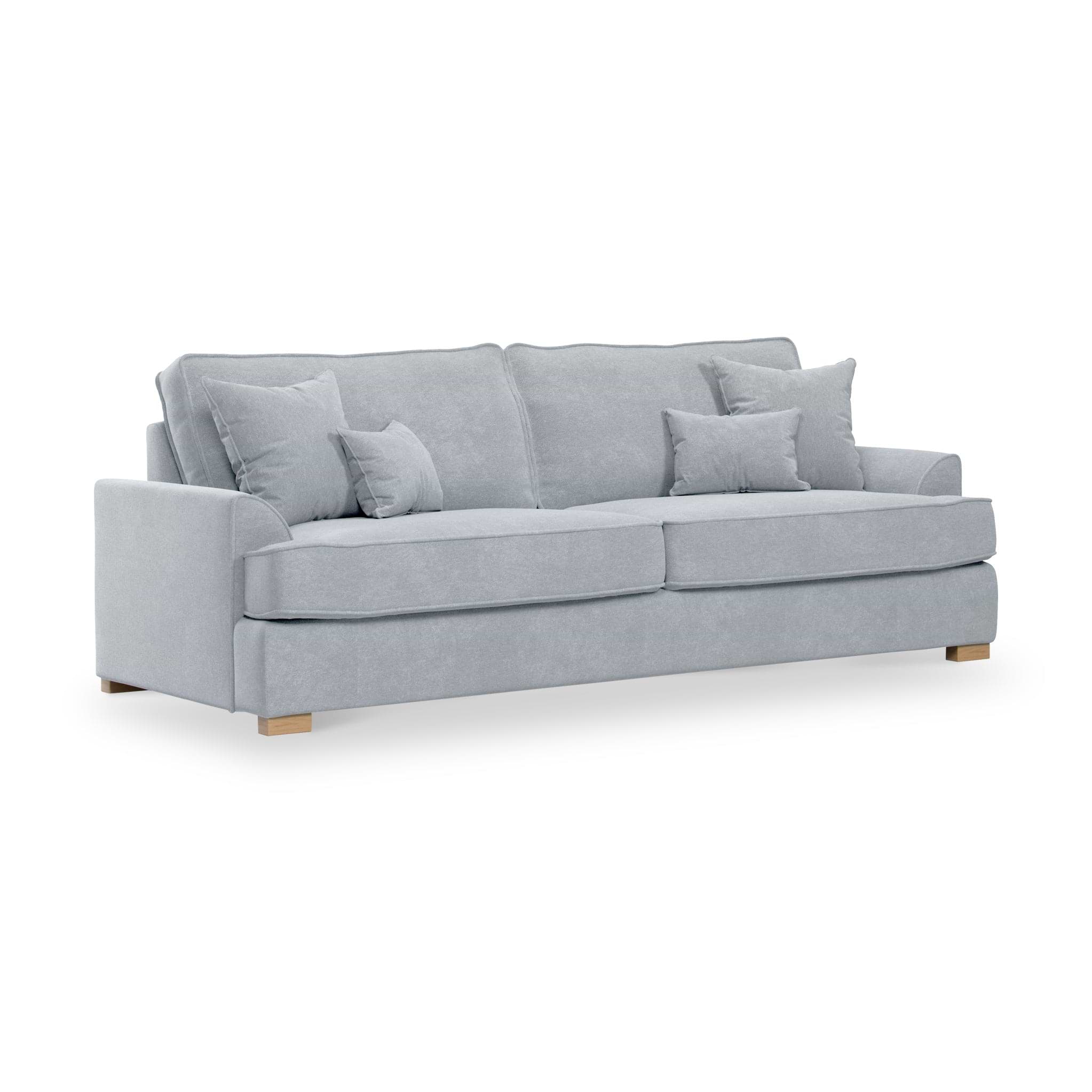 Birchley Soft Chenille 4 Seater Sofa Ice from Roseland Furniture