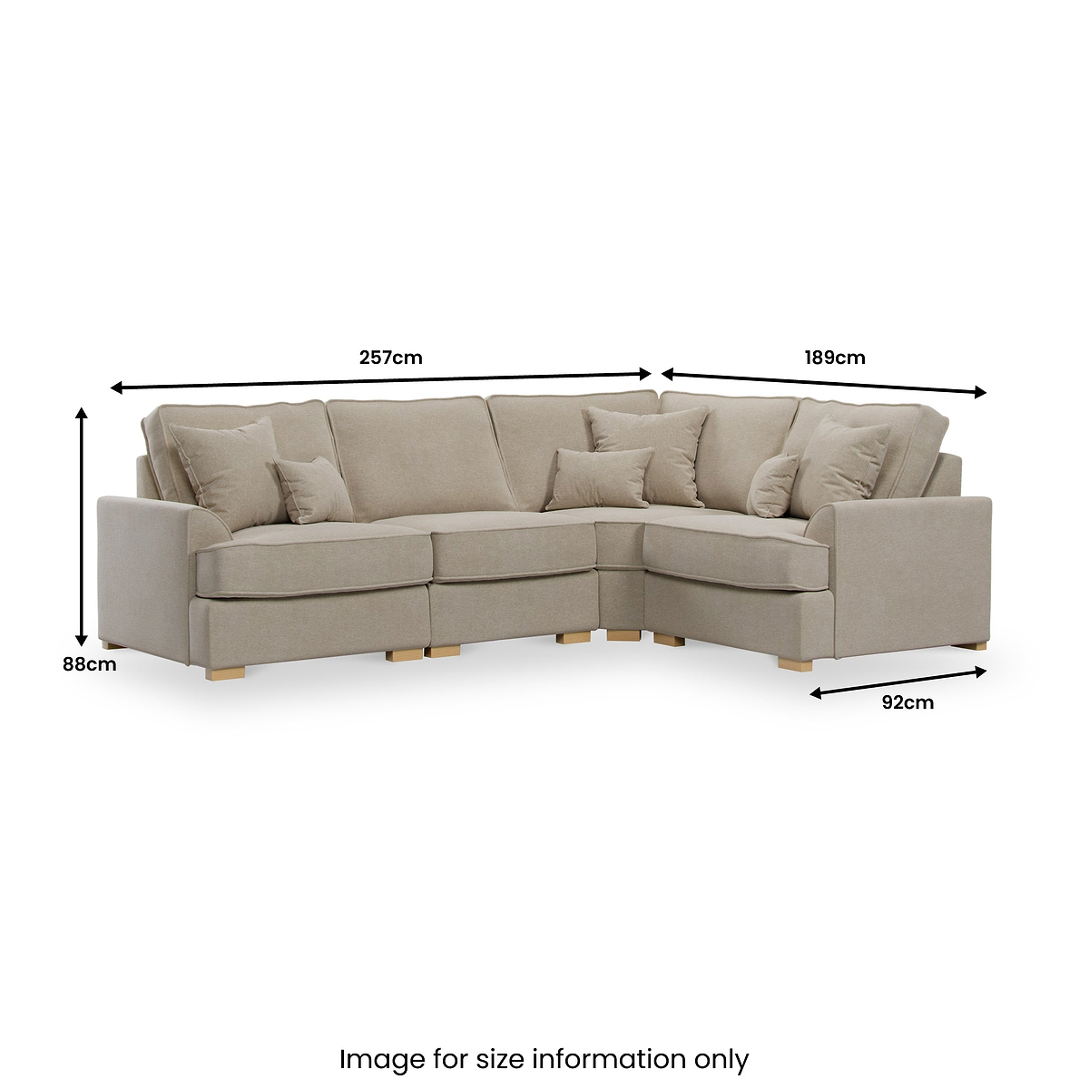 Birchley Soft Chenille LH Corner Sofa  from Roseland Furniture