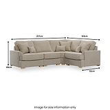 Birchley Soft Chenille LH Corner Sofa  from Roseland Furniture