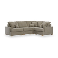 Birchley Soft Chenille LH Corner Sofa Mink from Roseland Furniture