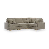 Birchley Soft Chenille LH Corner Sofa Mink from Roseland Furniture