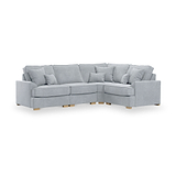 Birchley Soft Chenille LH Corner Sofa Ice from Roseland Furniture